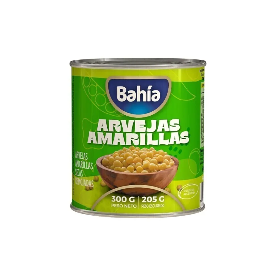 ARVEJAS BAHIA AMARILLAS SECAS REM 24 X 300GRS