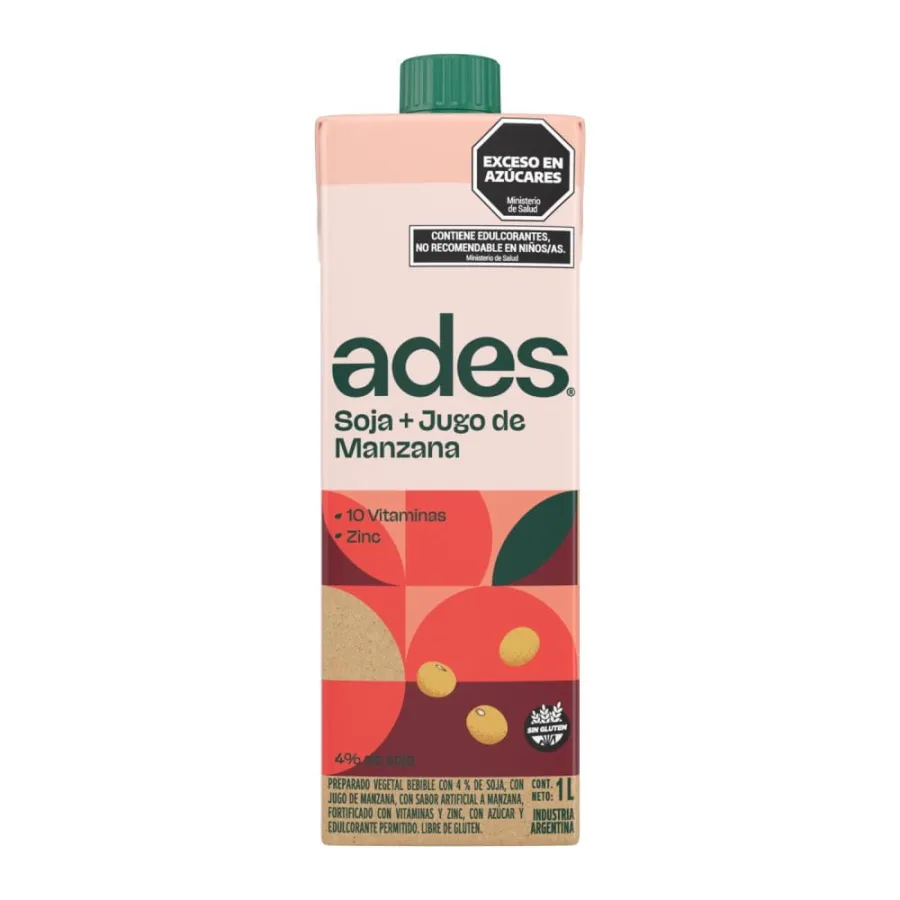 JUGO ADES X 1LT MANZANA