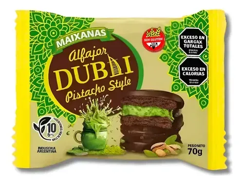 ALFAJOR MAIXANAS DUBAI PISTACHO
