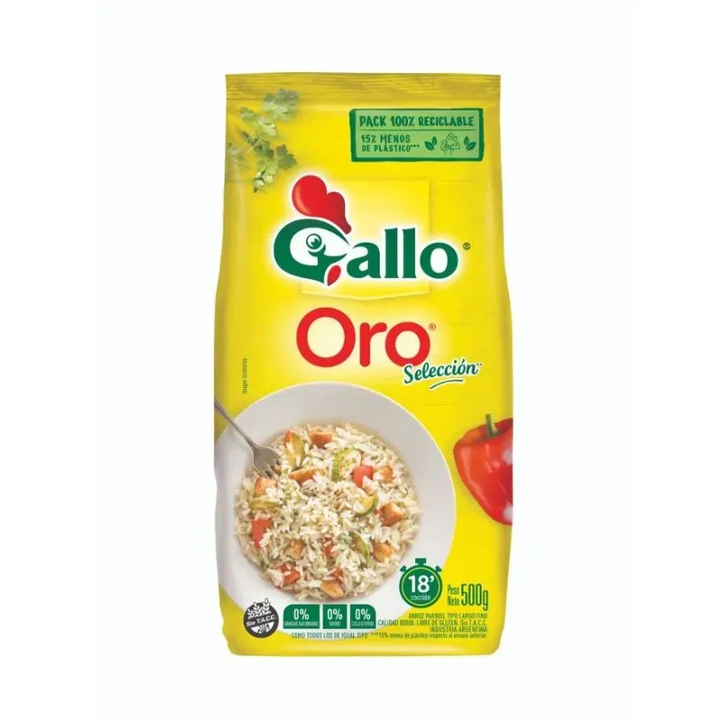 GALLO ARROZ PARBOIL BOLSA 10*500GRS.