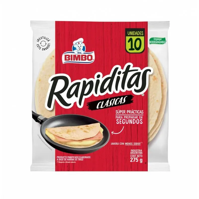 RAPIDITAS BIMBO CLASICAS X 275GRS