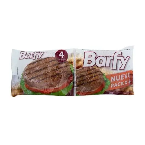 HAMBURGUESA BARFY FLOW PACK*4U.