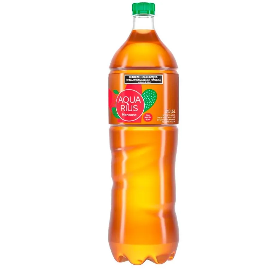 AGUA SABORIZADA AQUARIUS X 1.5 LT MANZANA