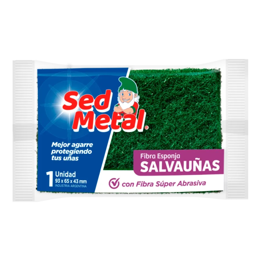FIBRA LIMP. SED METAL VERDE*1UNID.
