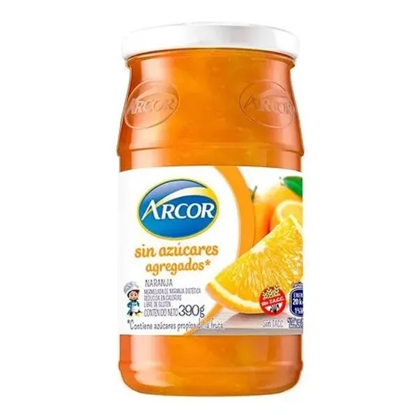 MERMELADA. ARCOR S/AZUCAR NARANJA 12*390GRS
