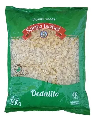 FIDEOS SANTA ISABEL DEDALITO 500GRS