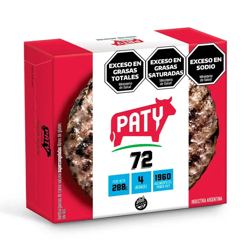 HAMBURGUESA PATY 4*72GRS