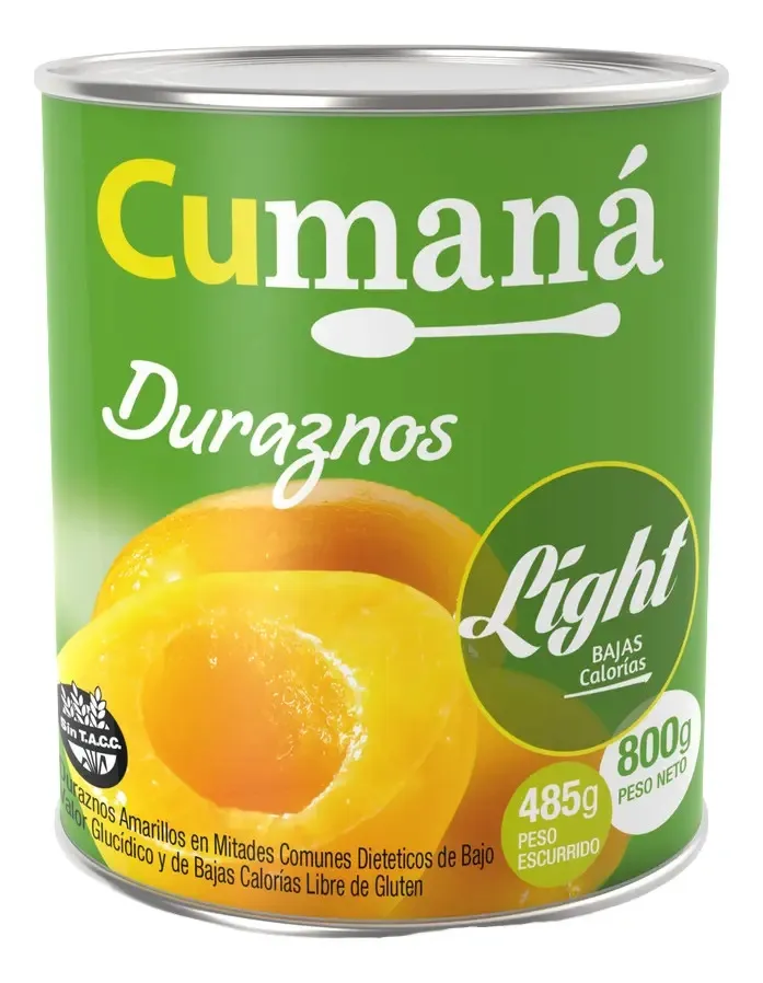 DURAZNOS CUMANA DIET 12 X 800GRS