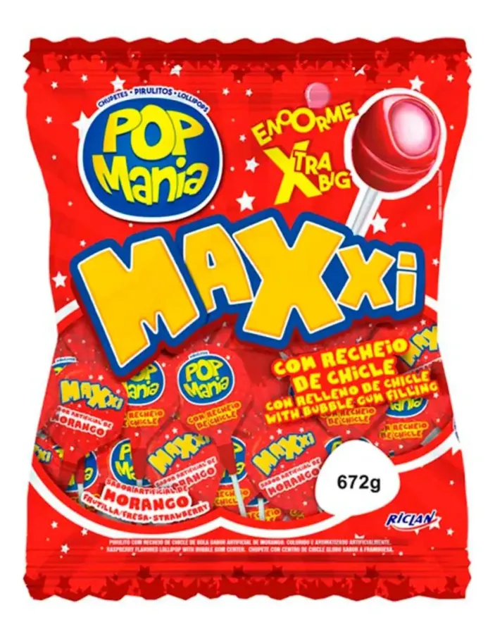 CHUPETIN POP MANIA MAXXI FRU 12*24UNID.