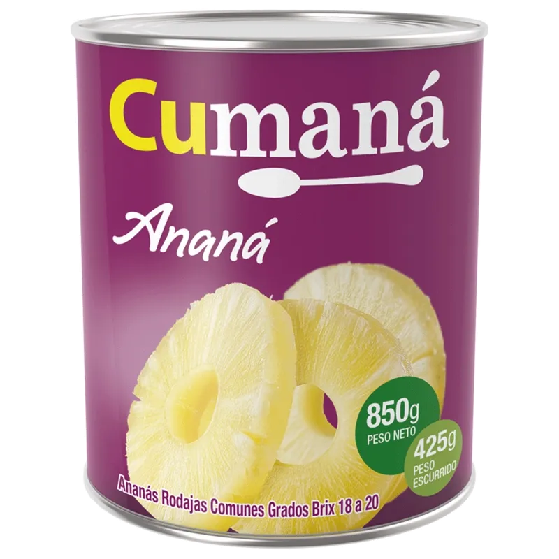 ANANA CUMANA RODAJAS 12X850GRS