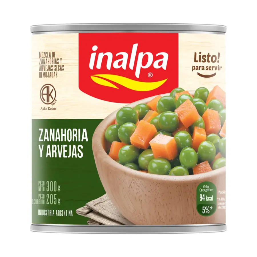 MIX ZANAHORIAS Y ARVEJAS  INALPA