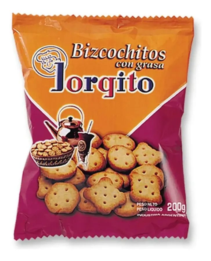 BIZCOCHITOS DE GRASA JORGITO 24*200 GRS.