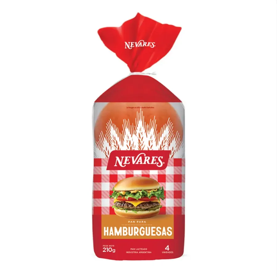 PAN NEVARES HAMBURGUESAS 9 X 210GRS