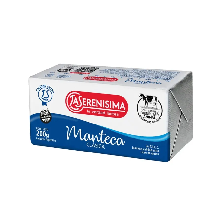 MANTECA LA SERENISIMA X 200GRS