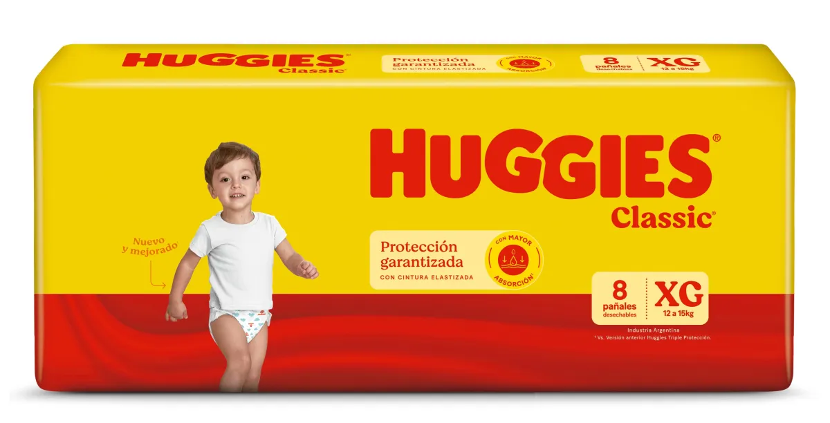 PA&Ntilde;ALES HUGGIES AMARILLO XGDE *8U.