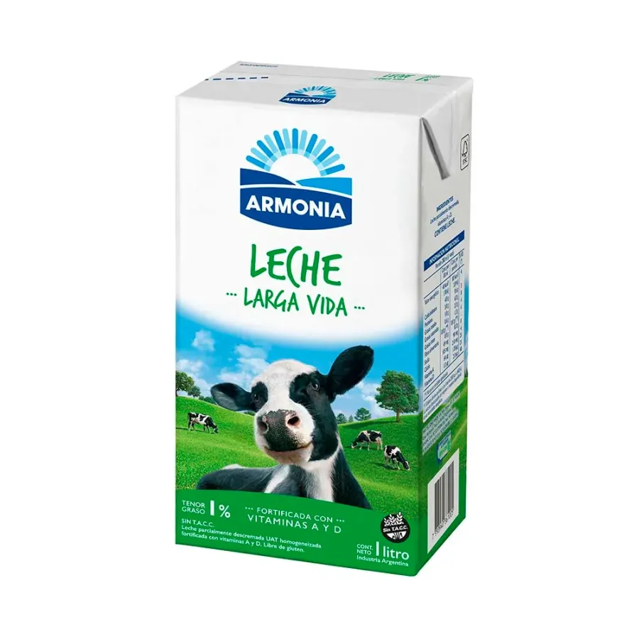 LECHE ARMONIA LARGA VIDA DESCREMADA X 1LT