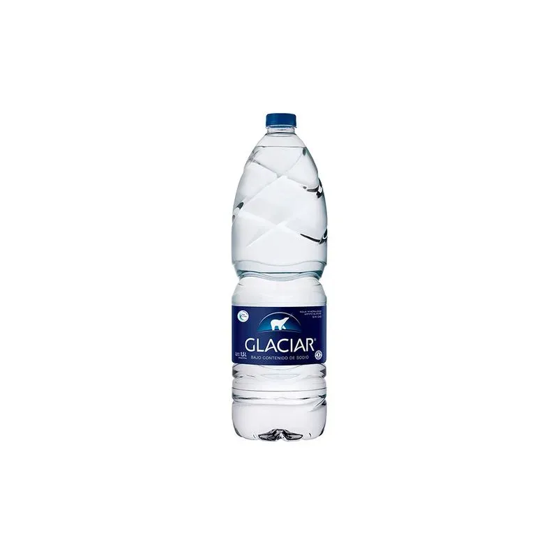 AGUA MIN. GLACIAR SIN GAS 6 X 1.5 LT.