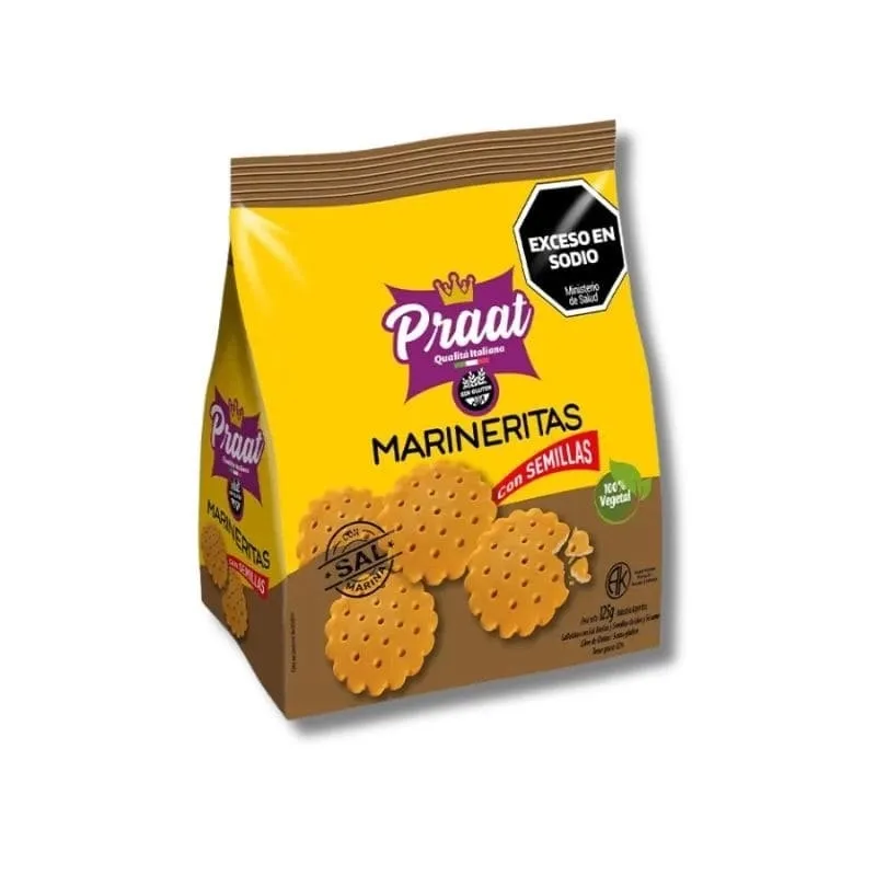 GALLETITAS PRAAT MARINERITAS SEMILLAS 18 X 125GRS