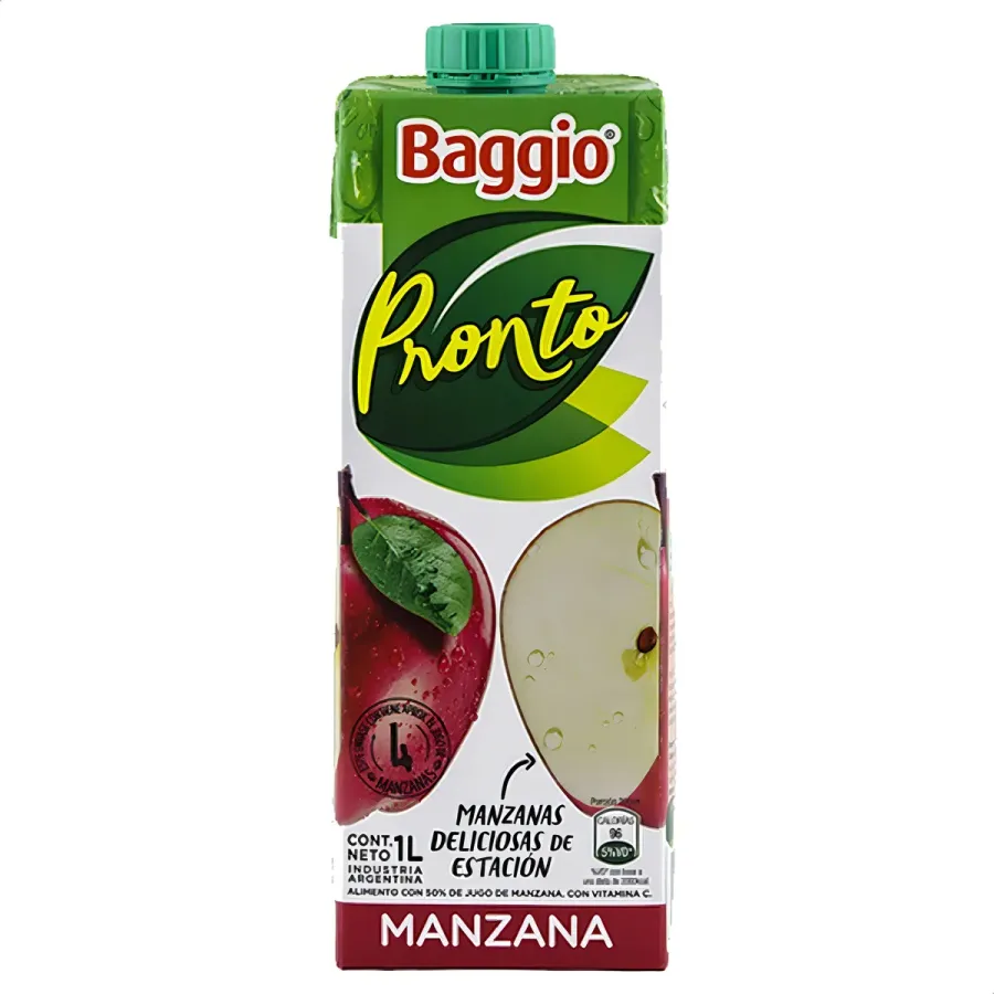 JUGO BAGGIO PRONTO MANZ. 8*1LT
