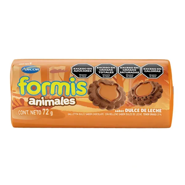 GALLETITAS FORMIS CHOCO DDL 60 X 72GRS