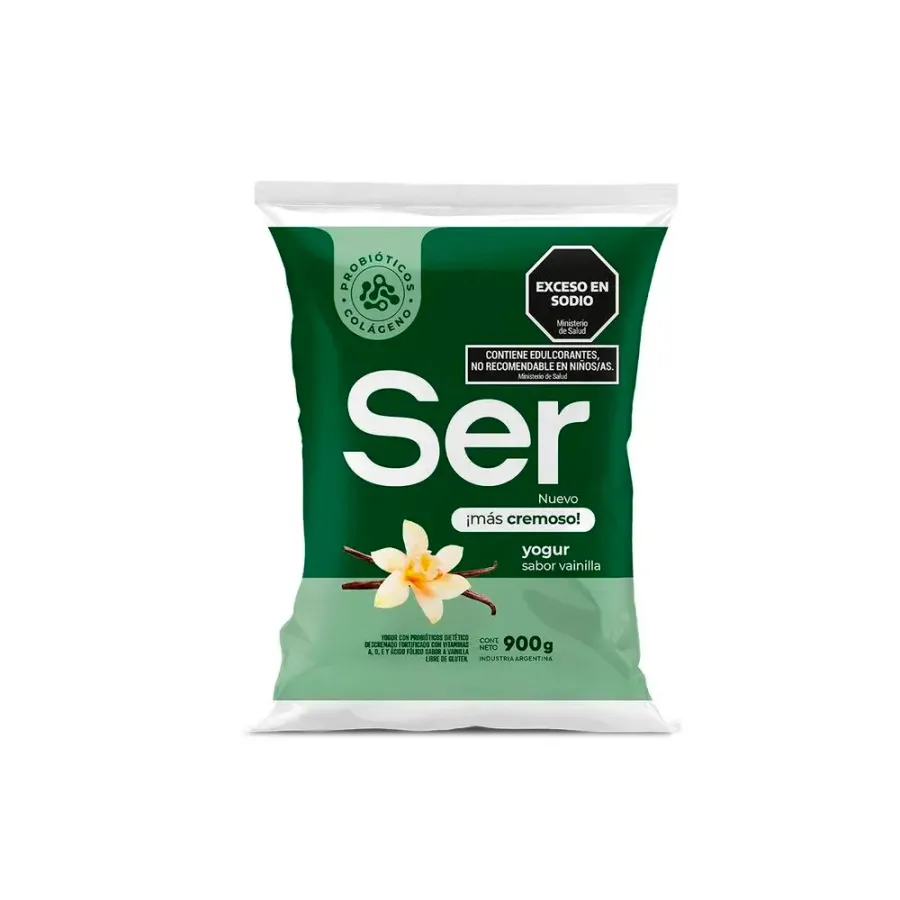 YOGUR SER SACHET VAINILLA DESCREM.*1000GRS