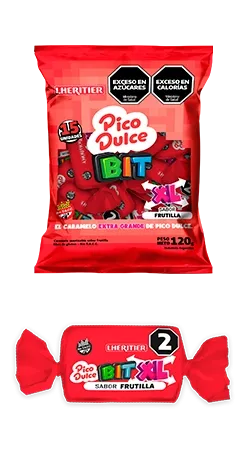 CARAM PICO DULCE BIT FRUTILLA X 408GRS