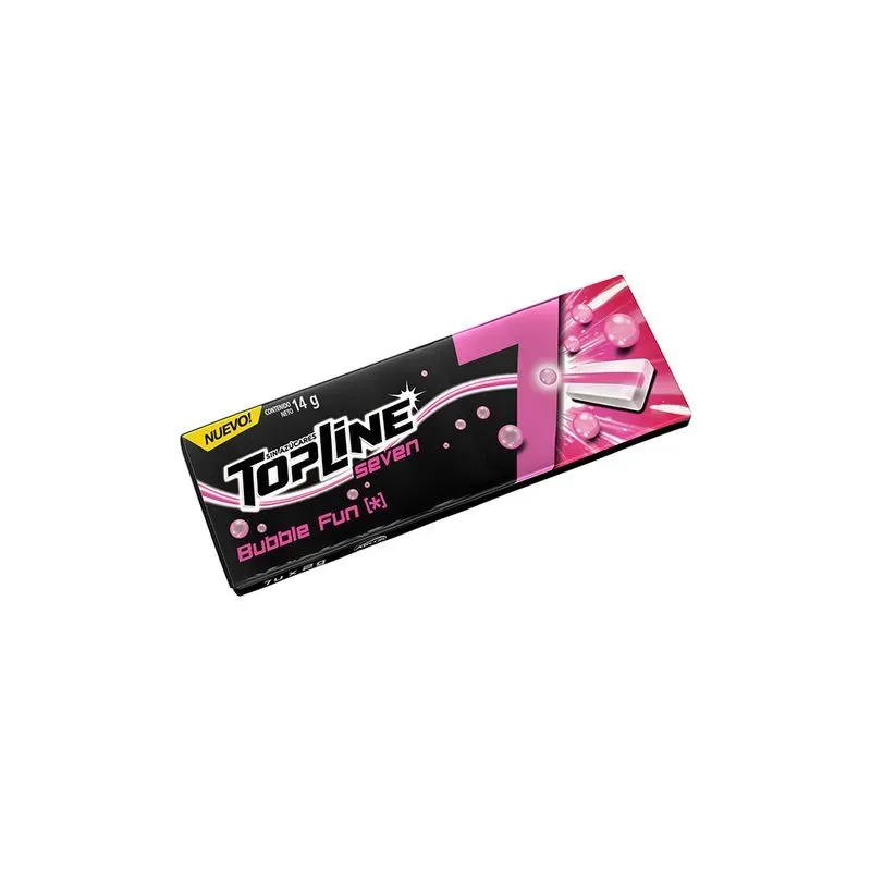 CHICLE TOPLINE 7 BUBBLE FUN 36 X 16 X 14GRS
