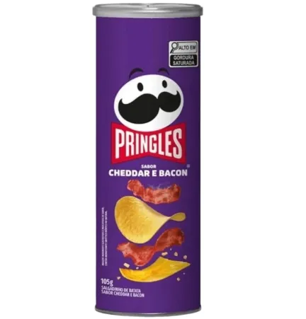 PRINGLES CHEDAR Y BACON 18 X 105GRS