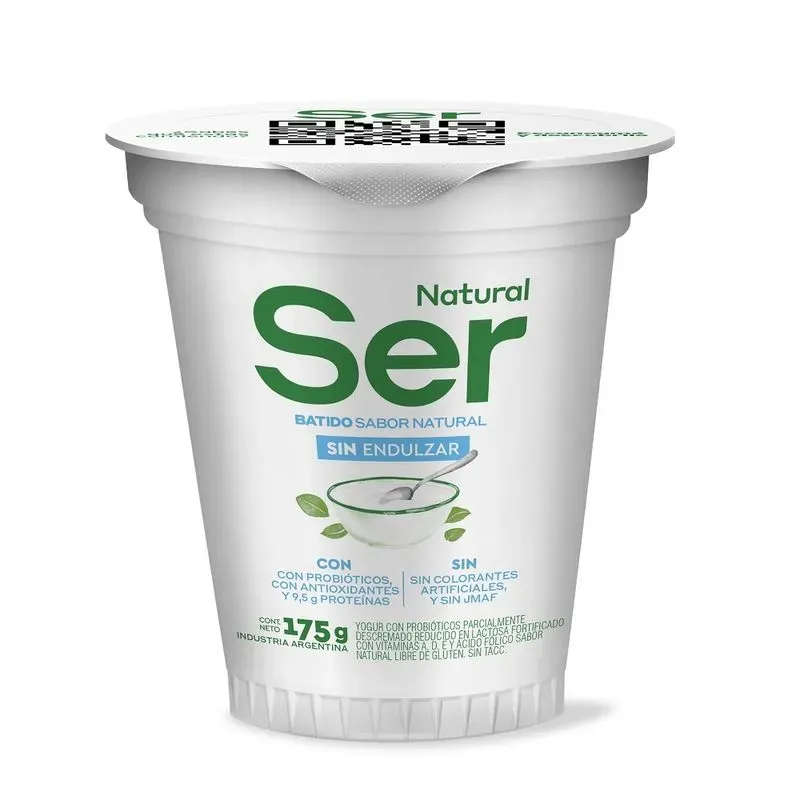 YOGUR SER NATURAL SIN ENDULZAR X 175GRS