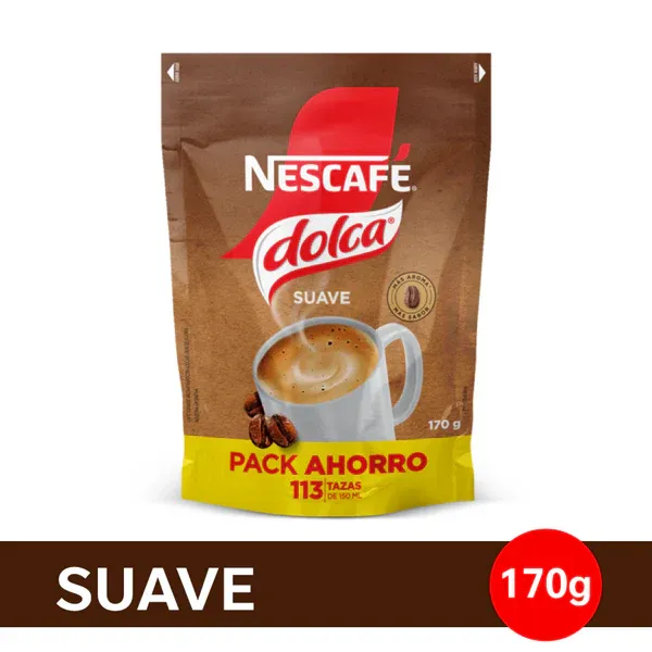 NESCAFE DOLCA SUAVE DOY PACK 12*170GR
