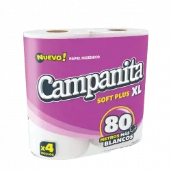 PAPEL HIG CAMPANITA XL PLUS 10 X 4 X 80MTS