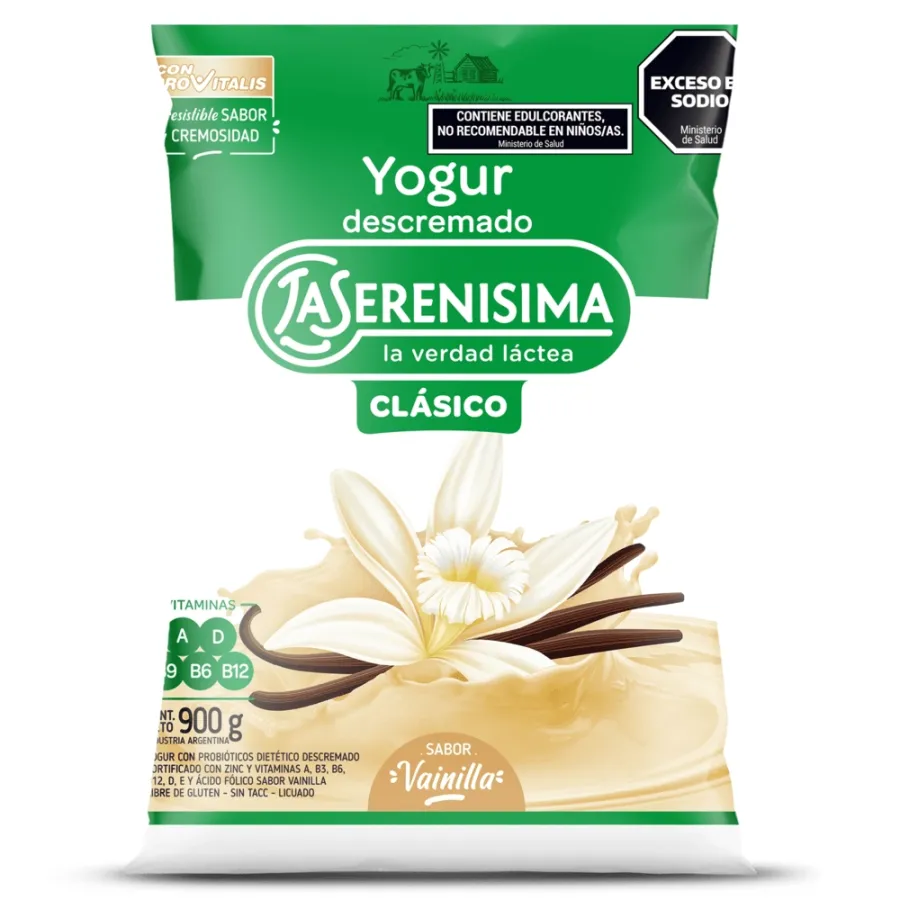 YOGUR LA SERENISIMA SACHET DESC. VAIN.*900GRS