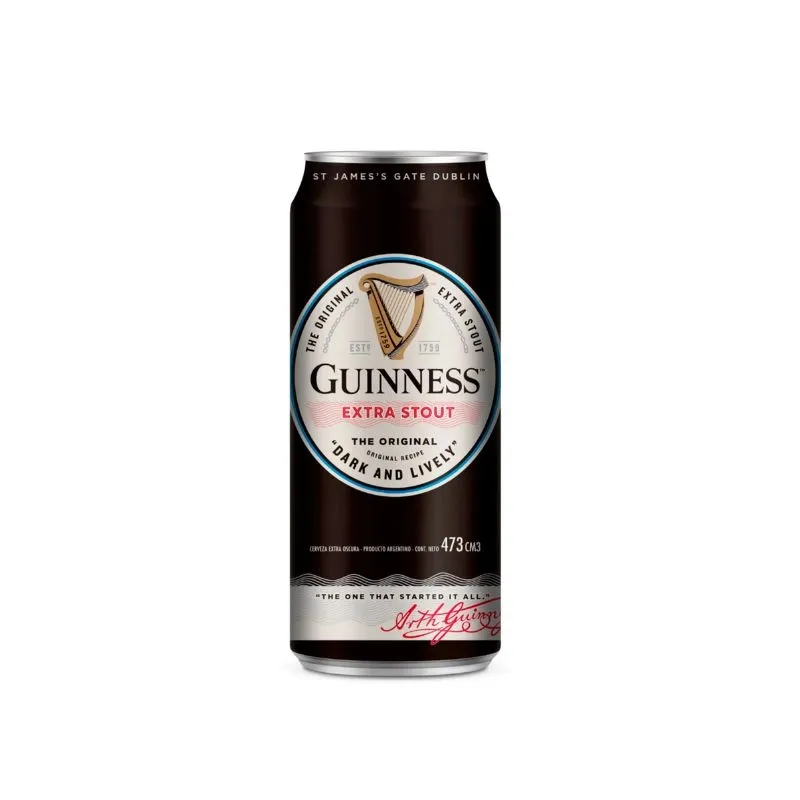 LATA CERVEZA GUINNESS EXTRA STOUT 6 X 473CC