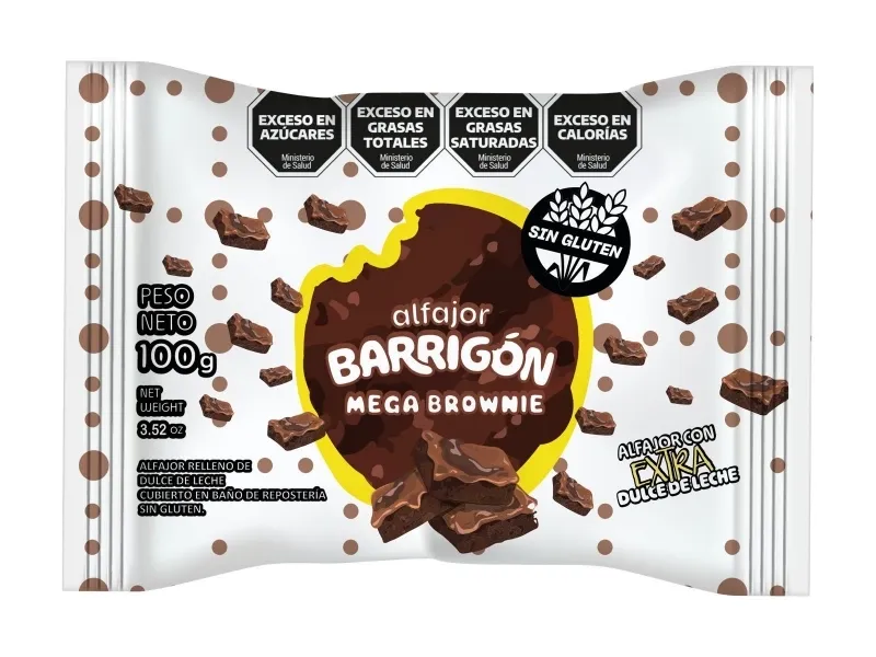 ALFAJOR BARRIGON SIN TACC 5 X 7 X 100GRS