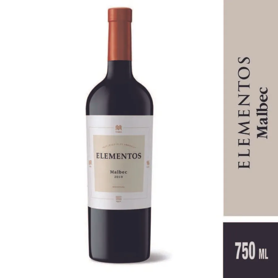 VINO ELEMENTOS MALBEC X 750CC