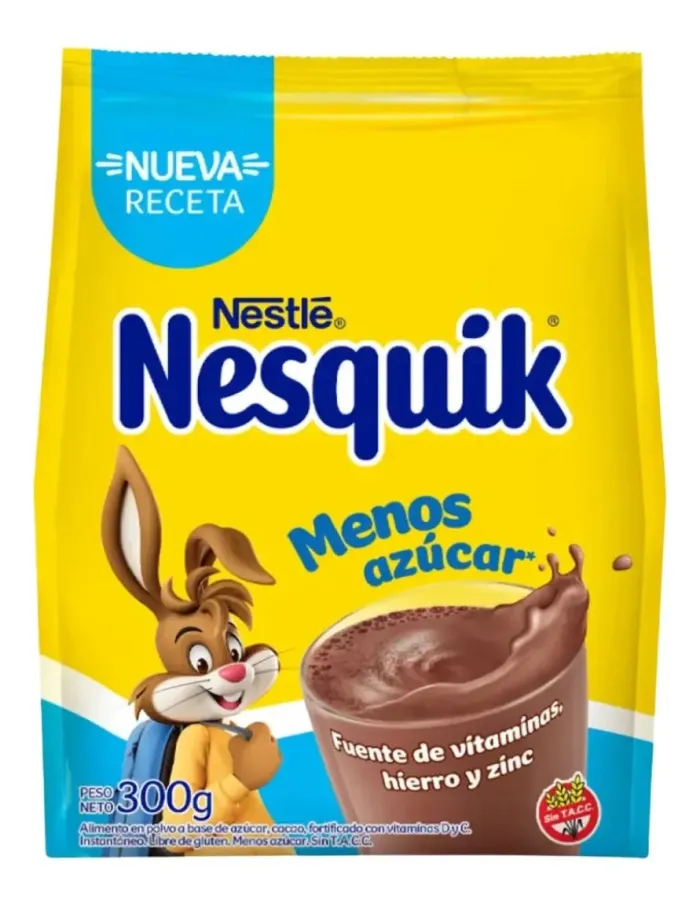 NESQUIK POLVO MENOS AZUCAR X 300GRS