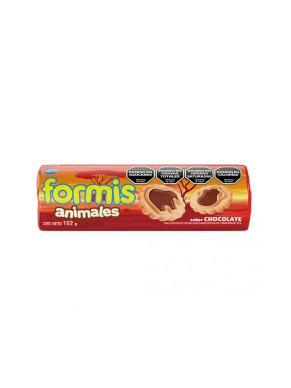 GALLETITAS. FORMIS CHOCO/VAIN. 36*102GRS