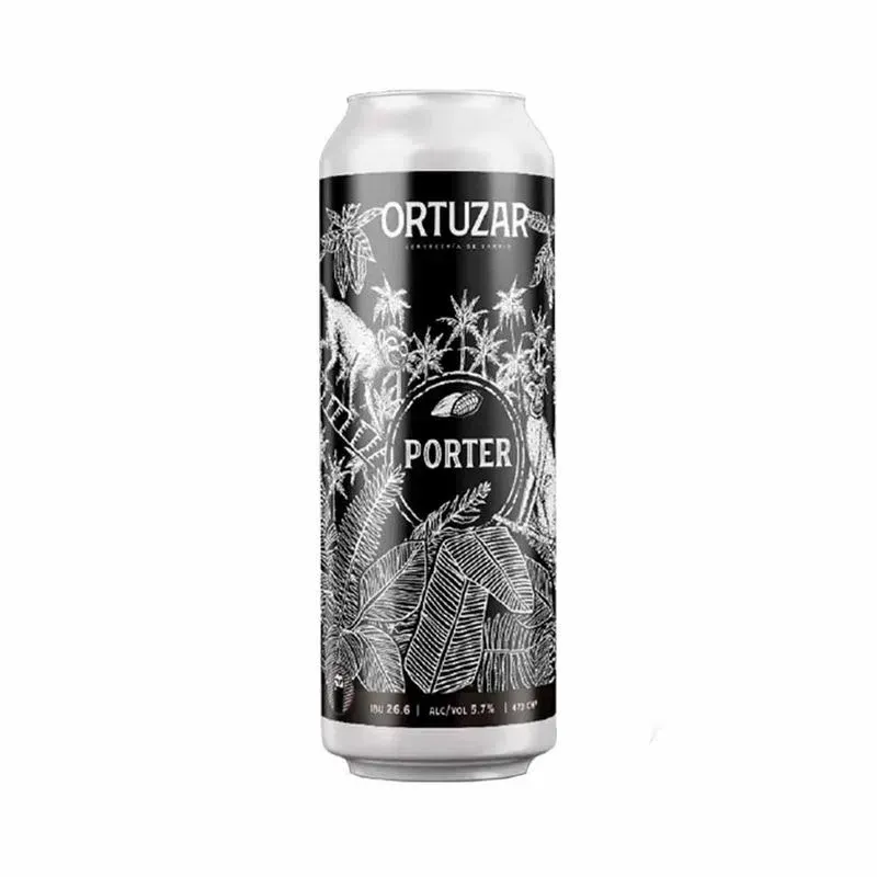 CERVEZA ORTUZAR PORTER LATA X 473CC