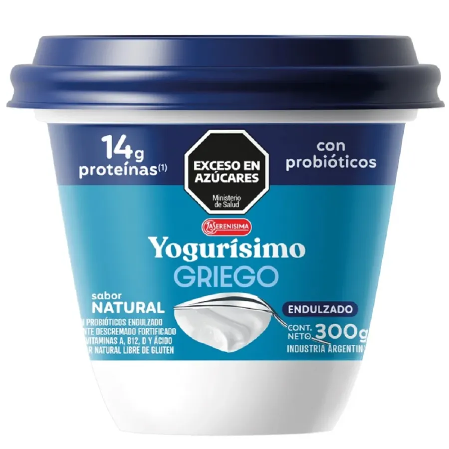 YOGURISIMO NATURAL ENDULZ BIG POTS X 300GRS