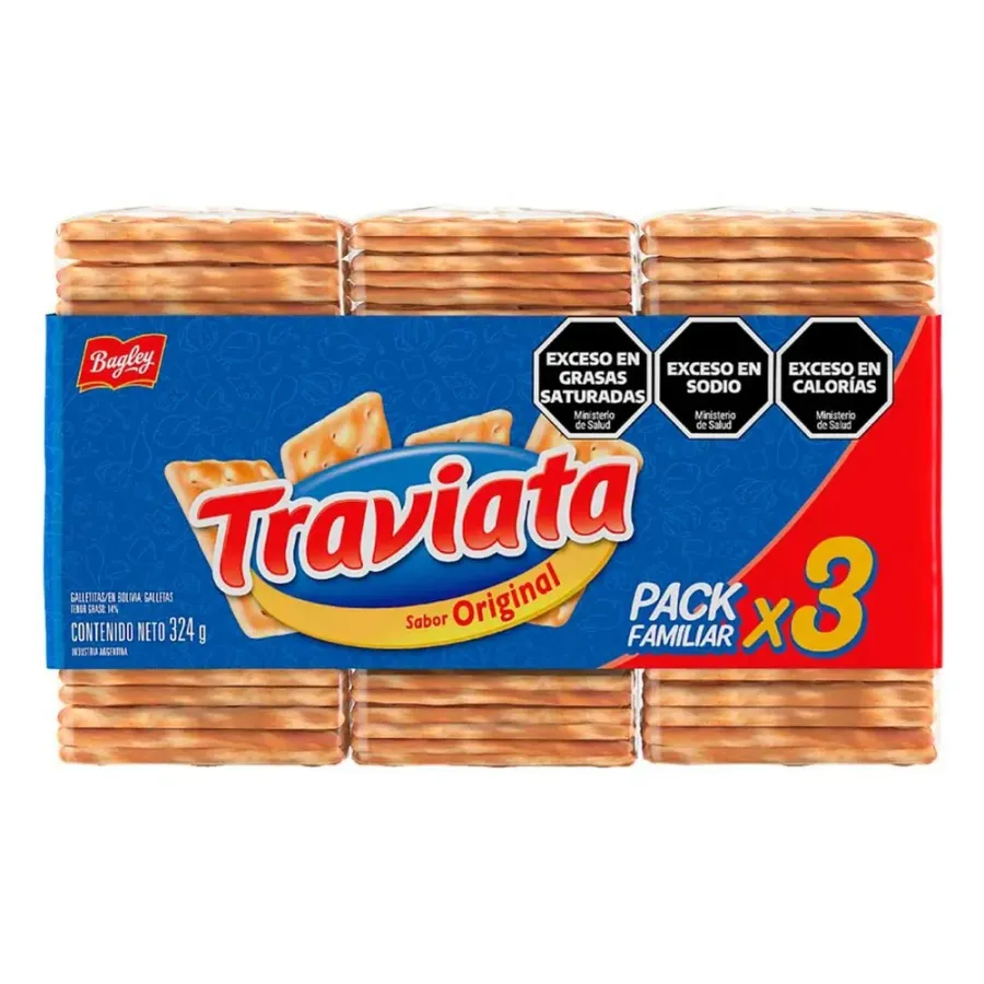 GALLETITAS TRAVIATA TRIPACK 16 X 3 X 324 GR