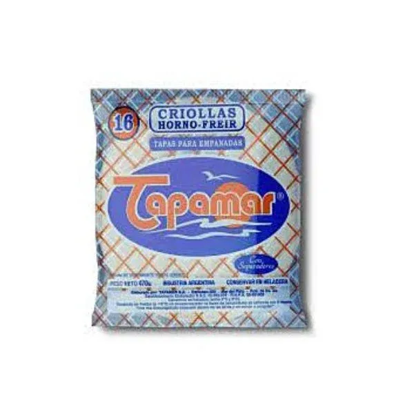 TAPAS TAPAMAR EMPANADA CRIOLLA X 16 UNI