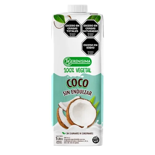 LECHE LA SERENISIMA VEG COCO SIN AZUCAR X 1LT