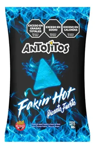Nachos Picantes - Fakin Hot Azul - Antojitos