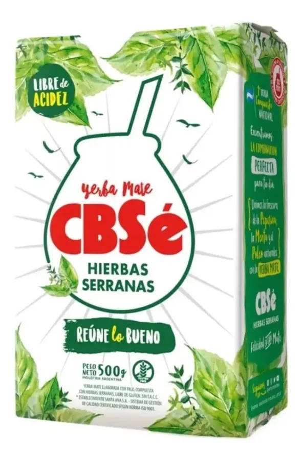 YERBA CBSE HIERBAS SERRANAS 12 * 500 GR.