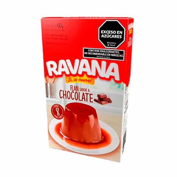 FLAN RAVANA CHOCOLATE 12 X 60GRS