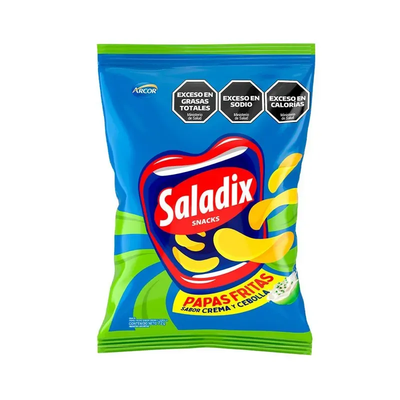 SALADIX PAPAS CREMA Y CEB 30 X 72GRS