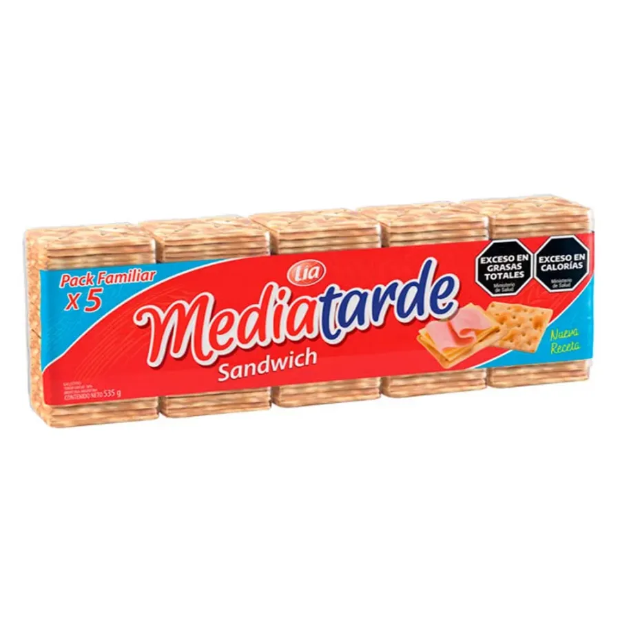MEDIA TARDE SANDWICH 8 X 5 X 535GRS