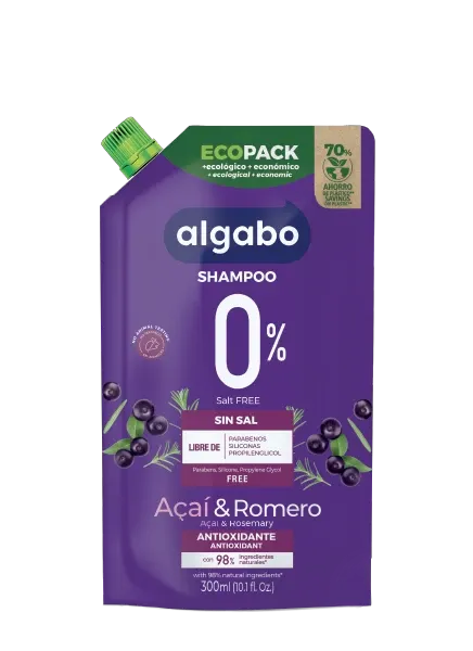SHAMPOO ALGABO ECO PACK X 300CC ACAI Y ROMERO