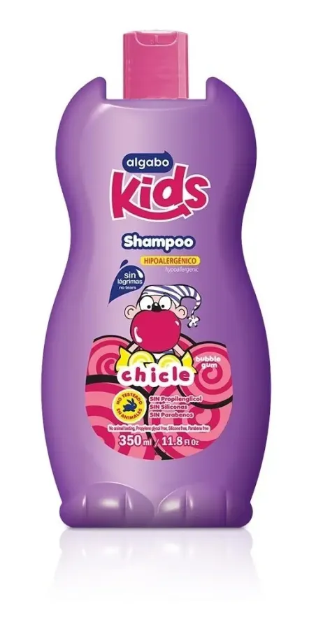 SHAMPOO ALGABO KIDS BUBBLE GUM X 350CC