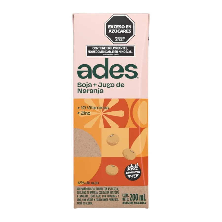 JUGO ADES X 200CC NARANJA